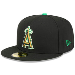 Los Angeles Angels New Era 2026 St. Patrick's Day 59FIFTY Fitted Hat - Black - New Era Discount