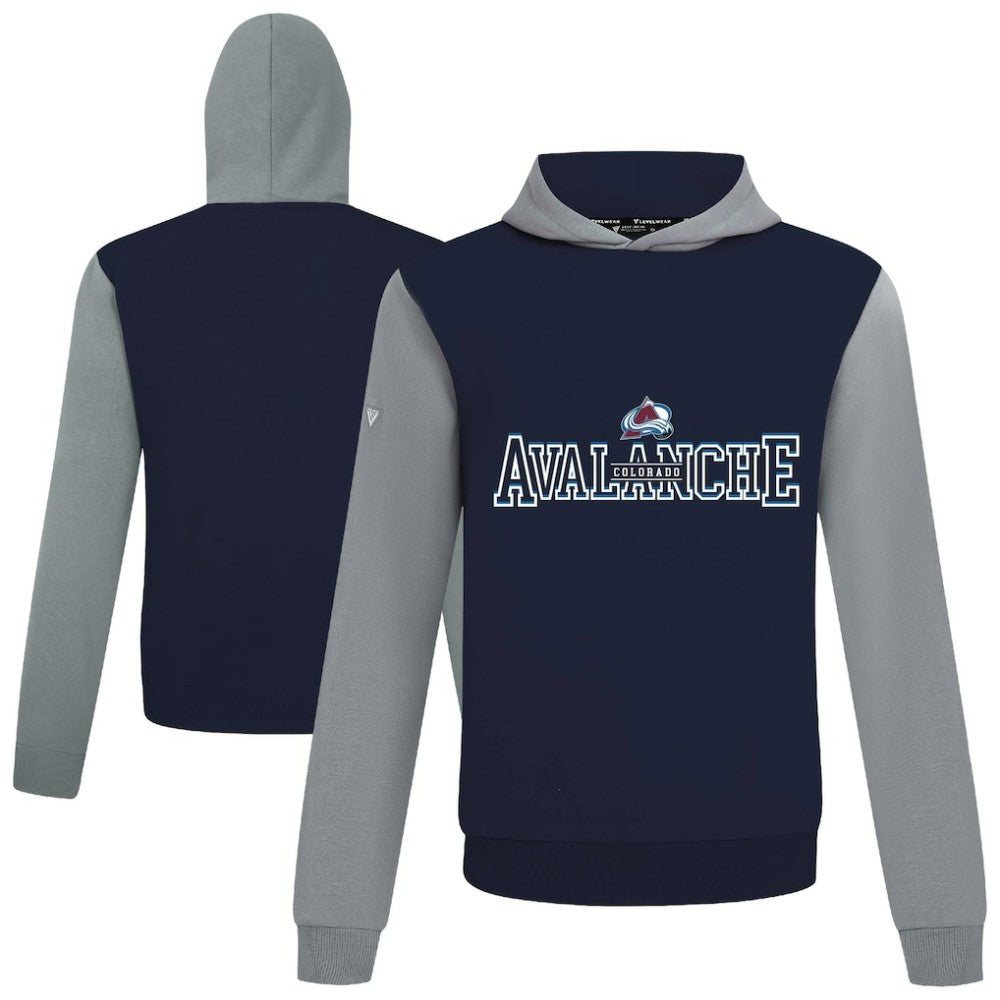 Colorado Avalanche Levelwear Ultimate Journey Pullover Hoodie - Navy/Gray - NHL 203144786