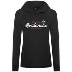 Colorado Avalanche Levelwear Women's Slender Monument Raglan Pullover Hoodie - Black - NHL 203144852