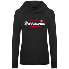 Carolina Hurricanes Levelwear Women's Slender Monument Raglan Pullover Hoodie - Black - NHL 203144855