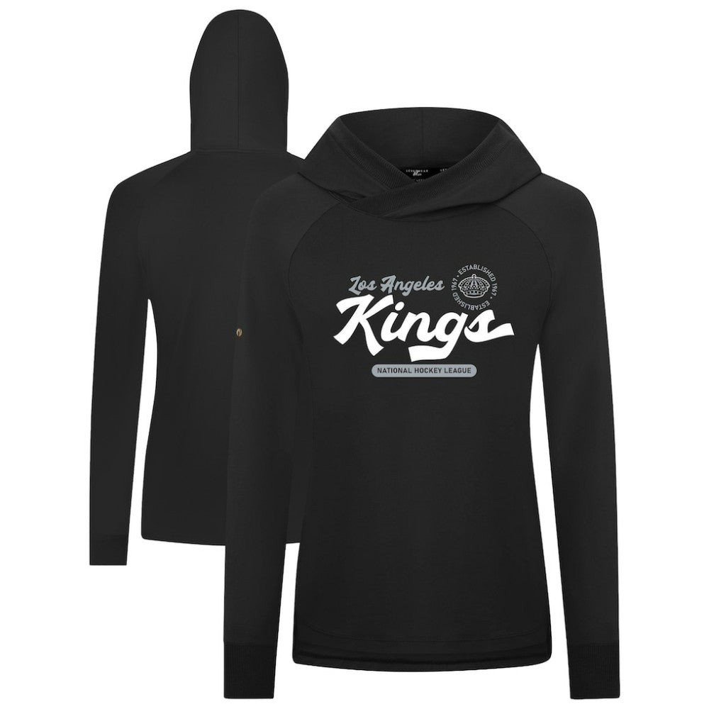 Los Angeles Kings Levelwear Women's Slender Monument Raglan Pullover Hoodie - Black - NHL 203144860