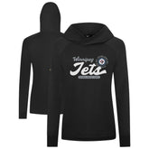 Winnipeg Jets Levelwear Women's Slender Monument Raglan Pullover Hoodie - Black - NHL 203144862