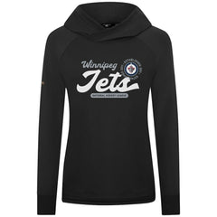 Winnipeg Jets Levelwear Women's Slender Monument Raglan Pullover Hoodie - Black - NHL 203144862