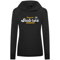 Buffalo Sabres Levelwear Women's Slender Monument Raglan Pullover Hoodie - Black - NHL 203144866