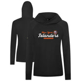 New York Islanders Levelwear Women's Slender Monument Raglan Pullover Hoodie - Black - NHL 203144868