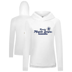 Toronto Maple Leafs Levelwear Women's Slender Monument Raglan Pullover Hoodie - White - NHL 203144872