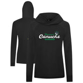 Vancouver Canucks Levelwear Women's Slender Monument Raglan Pullover Hoodie - Black - NHL 203144873