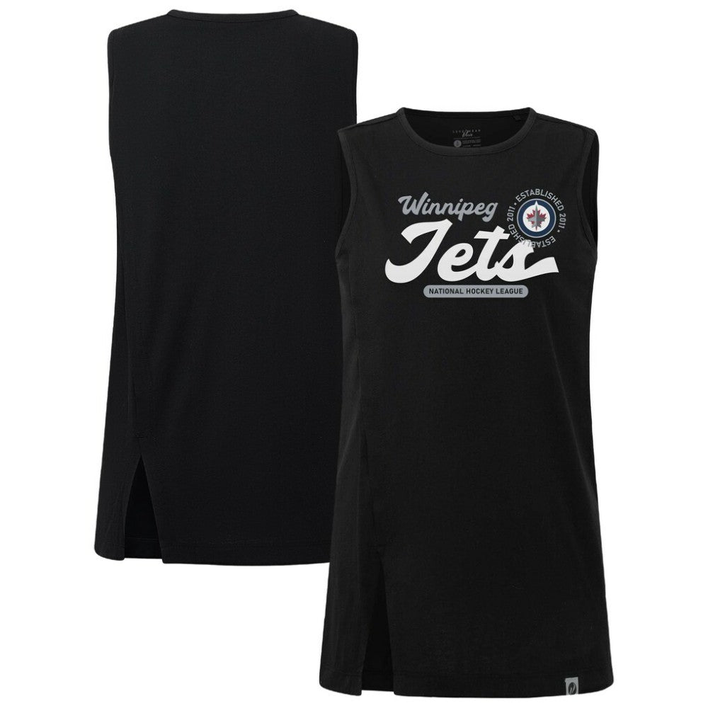 Winnipeg Jets Levelwear Women's Influx Monument Tank Top - Black - NHL 203145009