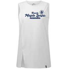 Toronto Maple Leafs Levelwear Women's Influx Monument Tank Top - White - NHL 203145012