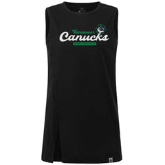 Vancouver Canucks Levelwear Women's Influx Monument Tank Top - Black - NHL 203145015