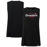 Montreal Canadiens Levelwear Women's Influx Monument Tank Top - Black - NHL 203145016