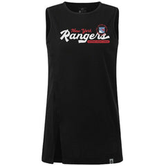 New York Rangers Levelwear Women's Influx Monument Tank Top - Black - NHL 203145019