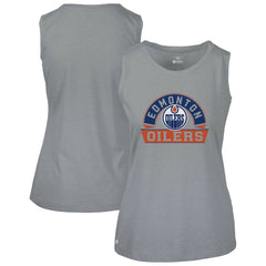 Edmonton Oilers Levelwear Women's Macy Banner Arch Tank Top - Gray - NHL 203145025