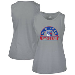 New York Rangers Levelwear Women's Macy Banner Arch Tank Top - Gray - NHL 203145031