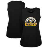 Pittsburgh Penguins Levelwear Women's Macy Banner Arch Tank Top - Black - NHL 203145035