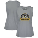 Pittsburgh Penguins Levelwear Women's Macy Banner Arch Tank Top - Gray - NHL 203145036