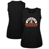 Anaheim Ducks Levelwear Women's Macy Banner Arch Tank Top - Black - NHL 203145037