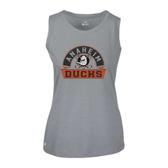Anaheim Ducks Levelwear Women's Macy Banner Arch Tank Top - Gray - NHL 203145038