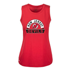 New Jersey Devils Levelwear Women's Macy Banner Arch Tank Top - Red - NHL 203145039