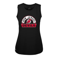 New Jersey Devils Levelwear Women's Macy Banner Arch Tank Top - Black - NHL 203145040