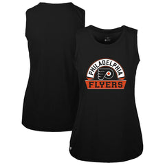 Philadelphia Flyers Levelwear Women's Macy Banner Arch Tank Top - Black - NHL 203145041