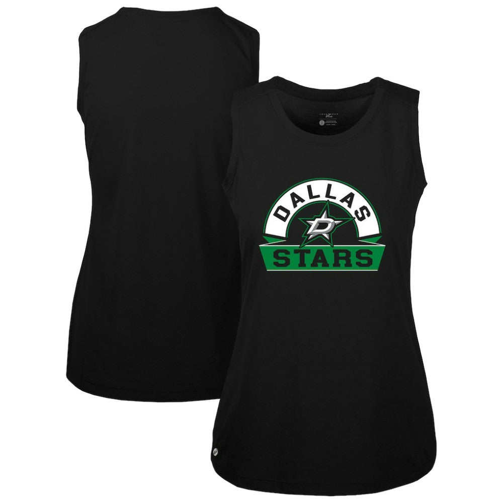 Dallas Stars Levelwear Women's Macy Banner Arch Tank Top - Black - NHL 203145045