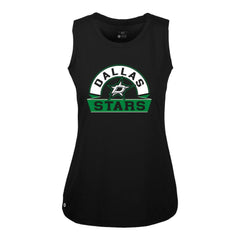 Dallas Stars Levelwear Women's Macy Banner Arch Tank Top - Black - NHL 203145045