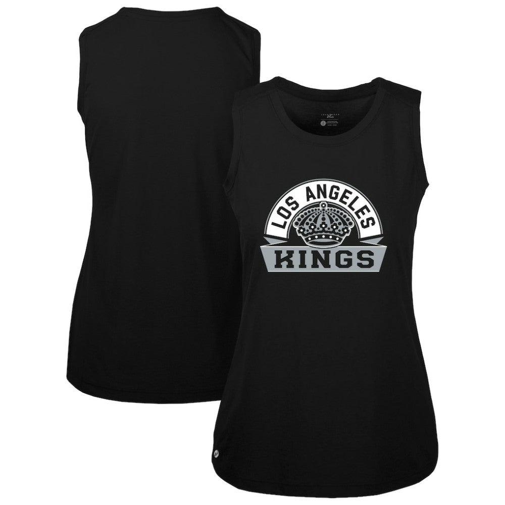 Los Angeles Kings Levelwear Women's Macy Banner Arch Tank Top - Black - NHL 203145046