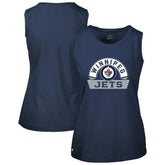 Winnipeg Jets Levelwear Women's Macy Banner Arch Tank Top - Navy - NHL 203145050