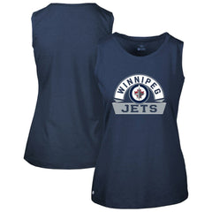 Winnipeg Jets Levelwear Women's Macy Banner Arch Tank Top - Navy - NHL 203145050