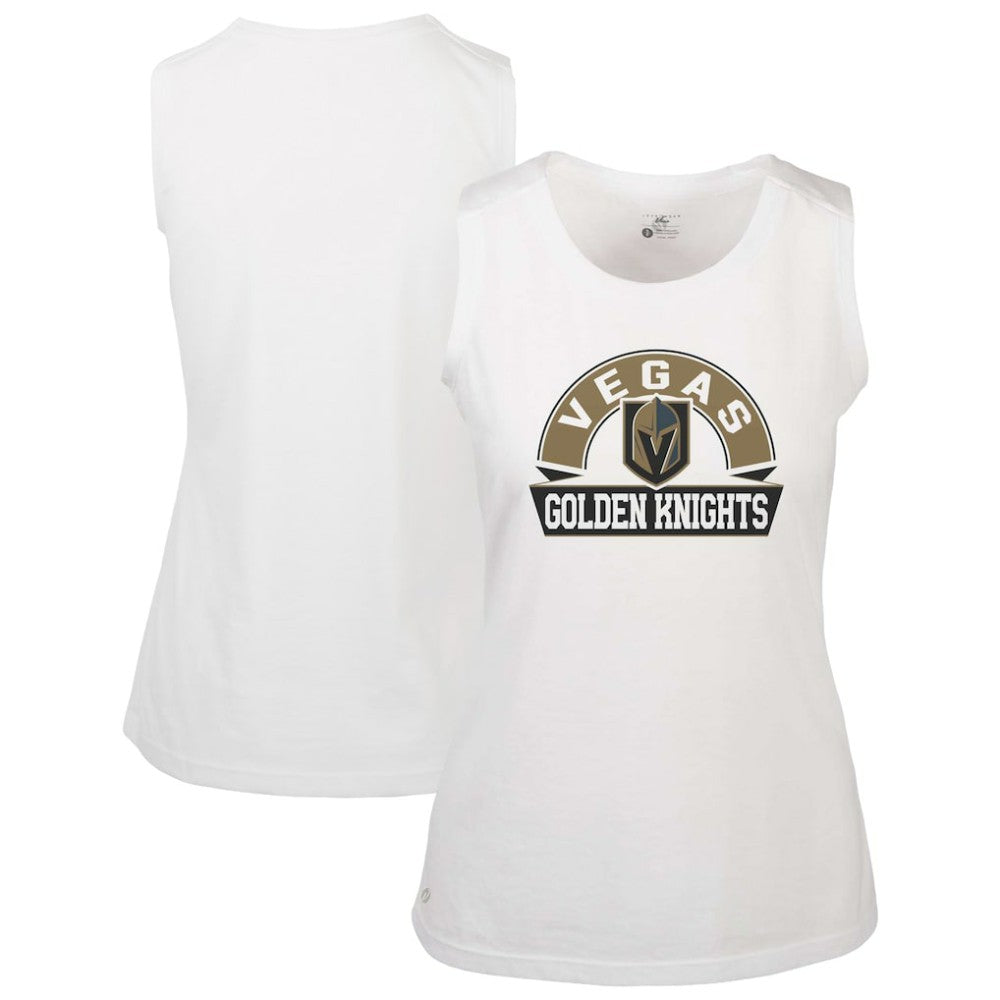 Vegas Golden Knights Levelwear Women's Macy Banner Arch Tank Top - White - NHL 203145053