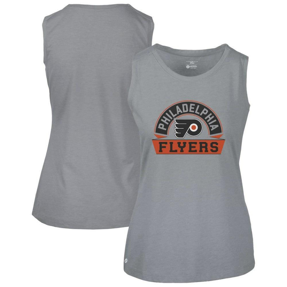 Philadelphia Flyers Levelwear Women's Macy Banner Arch Tank Top - Gray - NHL 203145057