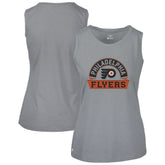 Philadelphia Flyers Levelwear Women's Macy Banner Arch Tank Top - Gray - NHL 203145057