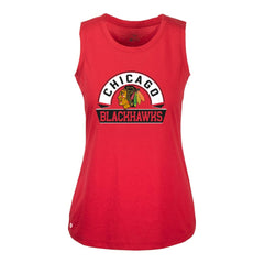 Chicago Blackhawks Levelwear Women's Macy Banner Arch Tank Top - Red - NHL 203145058