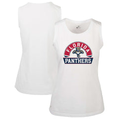 Florida Panthers Levelwear Women's Macy Banner Arch Tank Top - White - NHL 203145064