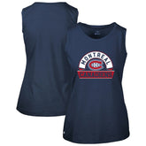 Montreal Canadiens Levelwear Women's Macy Banner Arch Tank Top - Navy - NHL 203145078