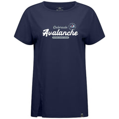Colorado Avalanche Levelwear Women's Influx Monument T-Shirt - Navy - NHL 203145088