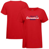 Montreal Canadiens Levelwear Women's Influx Monument T-Shirt - Red - NHL 203145117