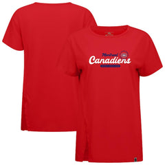 Montreal Canadiens Levelwear Women's Influx Monument T-Shirt - Red - NHL 203145117