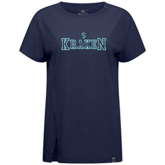 Seattle Kraken Levelwear Women's Influx Journey T-Shirt - Deep Sea Blue - NHL 203145124