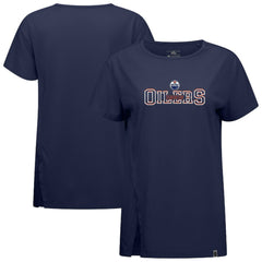 Edmonton Oilers Levelwear Women's Influx Journey T-Shirt - Navy - NHL 203145126