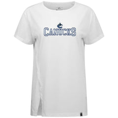 Vancouver Canucks Levelwear Women's Influx Journey T-Shirt - White - NHL 203145130