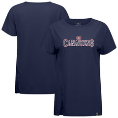 Montreal Canadiens Levelwear Women's Influx Journey T-Shirt - Navy - NHL 203145134