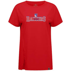 New York Rangers Levelwear Women's Influx Journey T-Shirt - Red - NHL 203145146