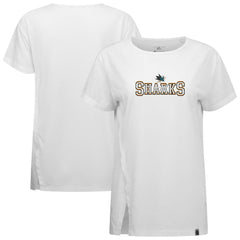 San Jose Sharks Levelwear Women's Influx Journey T-Shirt - White - NHL 203145163
