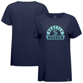 Seattle Kraken Levelwear Women's Influx Banner Arch T-Shirt - Deep Sea Blue - NHL 203145173
