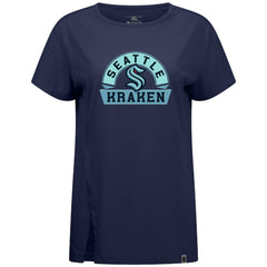 Seattle Kraken Levelwear Women's Influx Banner Arch T-Shirt - Deep Sea Blue - NHL 203145173
