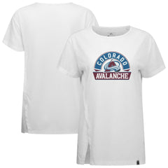 Colorado Avalanche Levelwear Women's Influx Banner Arch T-Shirt - White - NHL 203145195