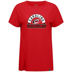 Carolina Hurricanes Levelwear Women's Influx Banner Arch T-Shirt - Red - NHL 203145198