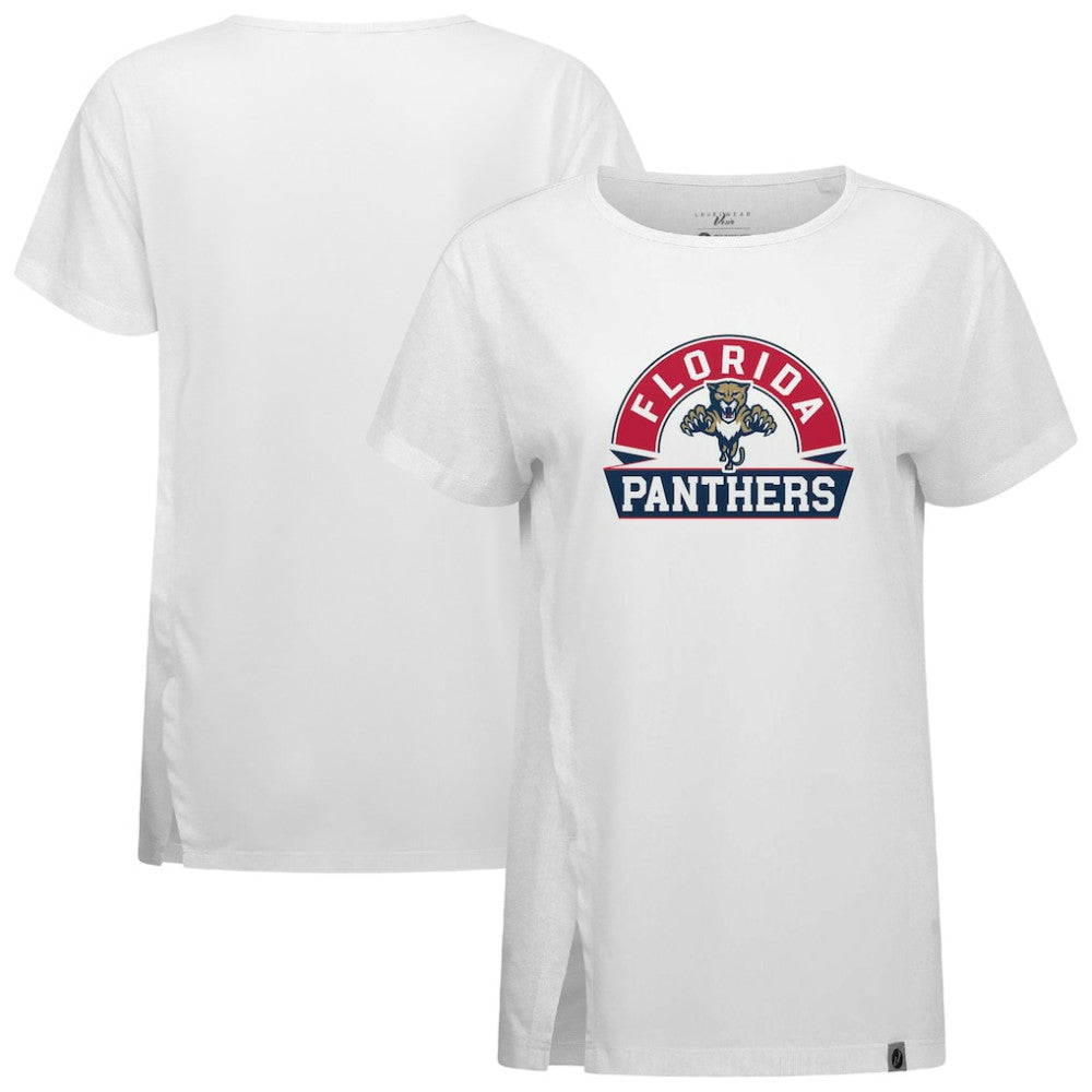 Florida Panthers Levelwear Women's Influx Banner Arch T-Shirt - White - NHL 203145201
